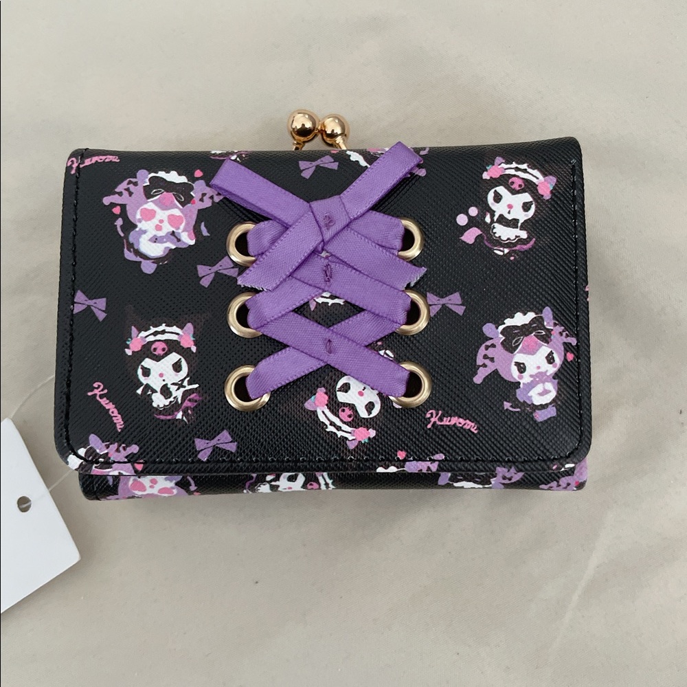 Kuromi mini trifold wallet